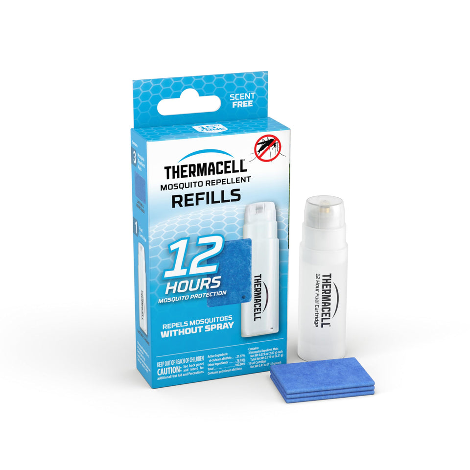 Thermacell fuel-zoneguard refill cartridge delivers 12 hours of outdoor protection.