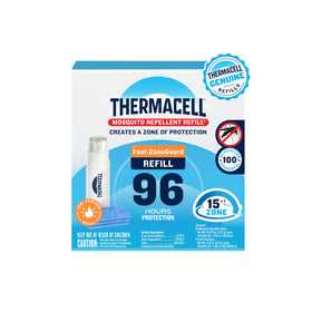 Thermacell mosquito refill pack provides 72 hours of protection without sprays.