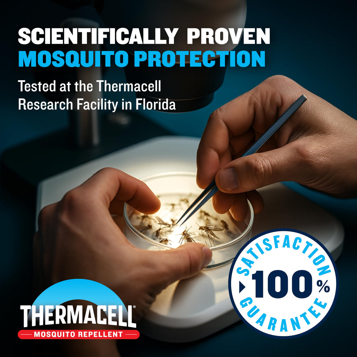 Thermacell no spray approach keeps skin free from repellents.