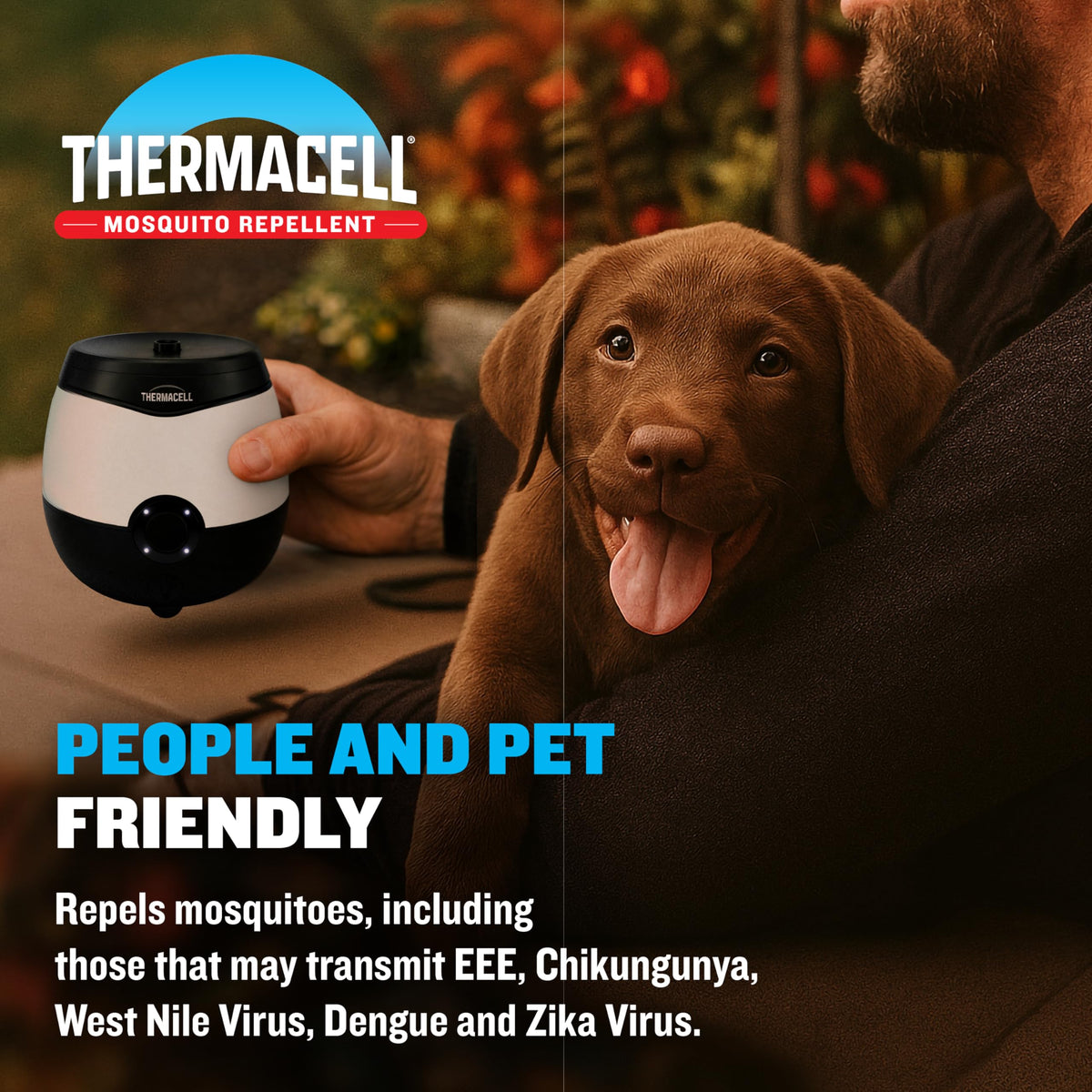 Rechargeable 12-hour repellent refill for Thermacell Patio Shield.