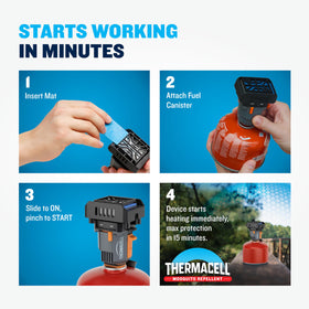 Thermacell scent-free repellent offers mess-free mosquito relief.