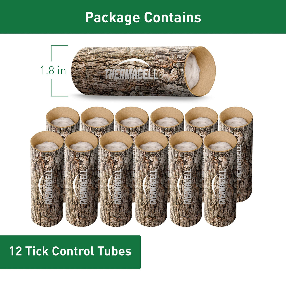 Thermacell Tick Control Tubes placed in backyard setup for tick protection.