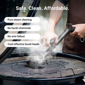 ThermoMaven 17-inch ergonomic handle keeps hands away from heat.