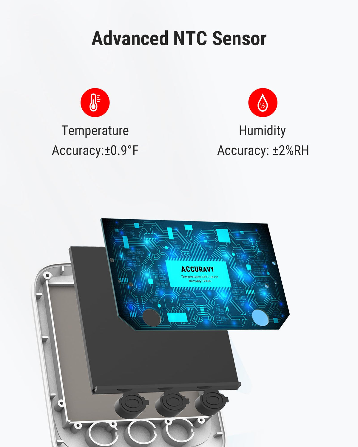 ThermoPro TP359 app graph shows temperature and humidity trends over time.
