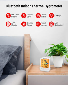 ThermoPro TP359 humidity readings help protect stored items and plants.