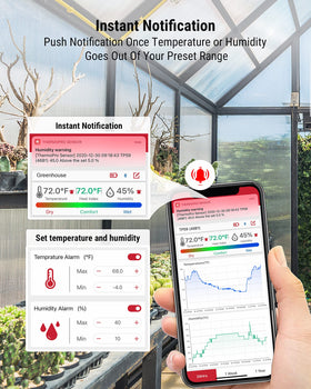 ThermoPro TP359 temperature readings help you monitor room comfort.