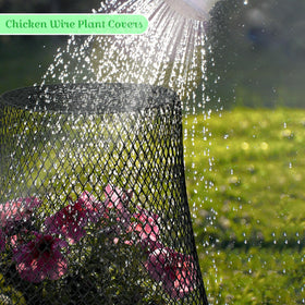 Therwen outdoor seedling protection cloche shields young plants from wildlife