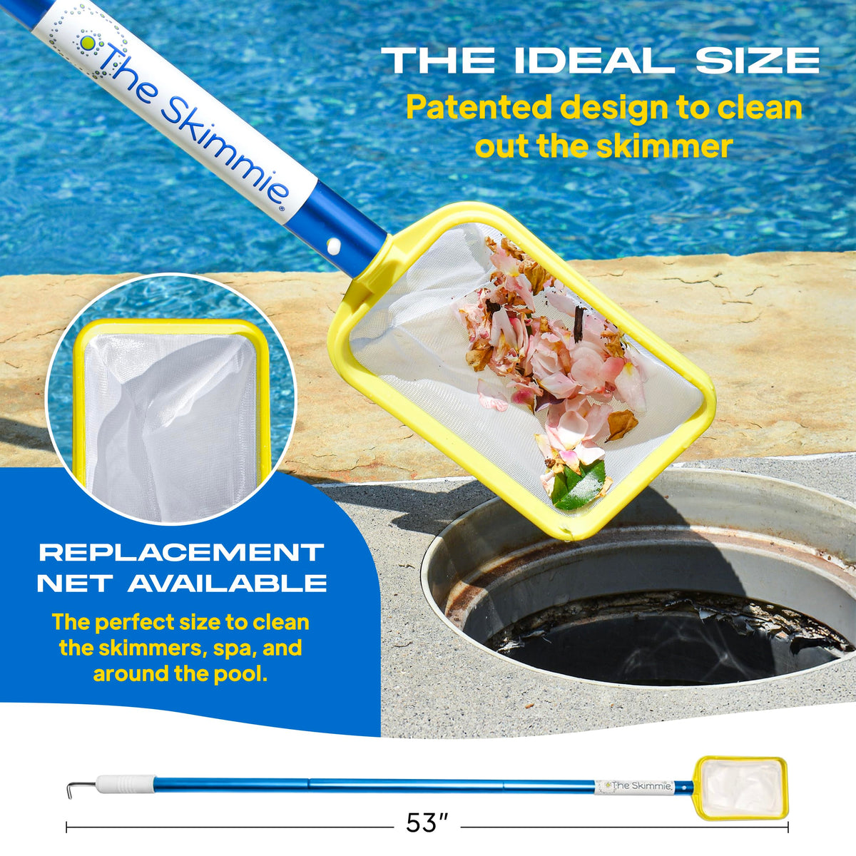 The Skimmie basket lid lift hook in action