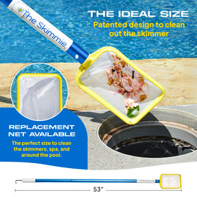 The Skimmie basket lid lift hook in action
