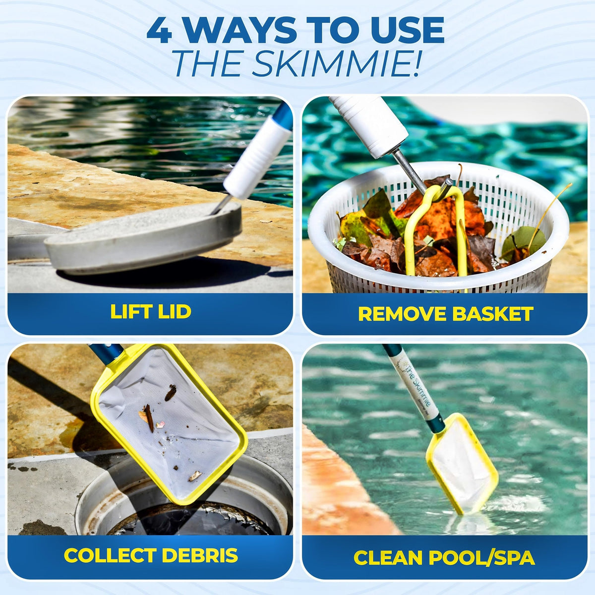 The Skimmie stainless steel hook for lid and basket lifting