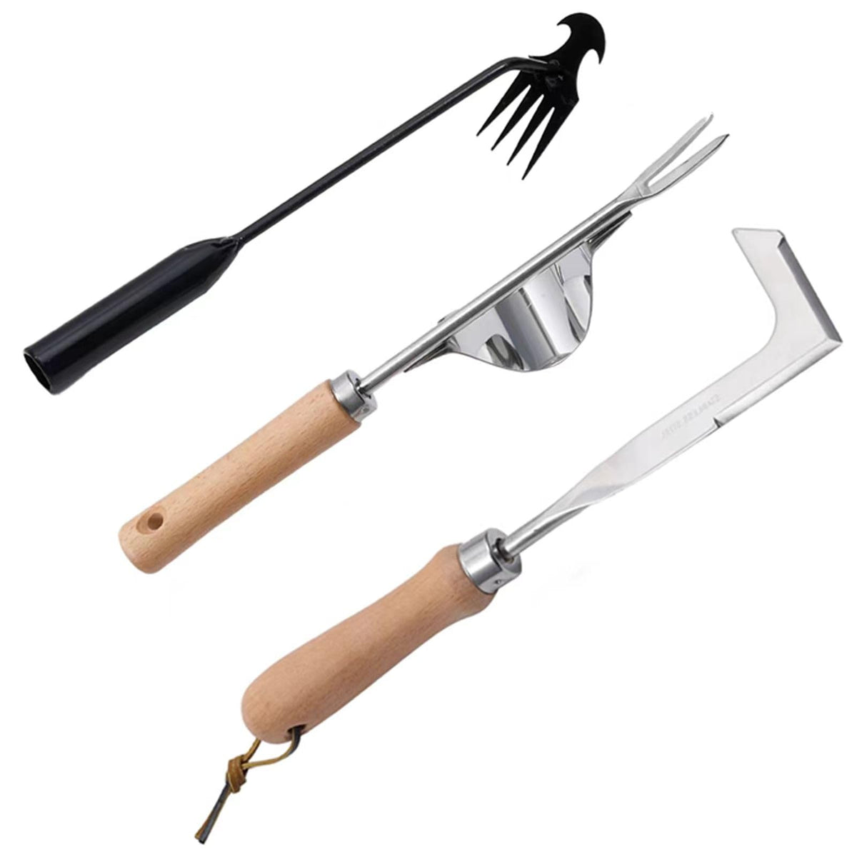 Theuzi 3-pack weed puller with L-shaped crack weeder for crack weed removal