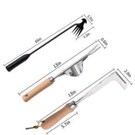 Theuzi hand weeder tool for digging and transplanting in small beds