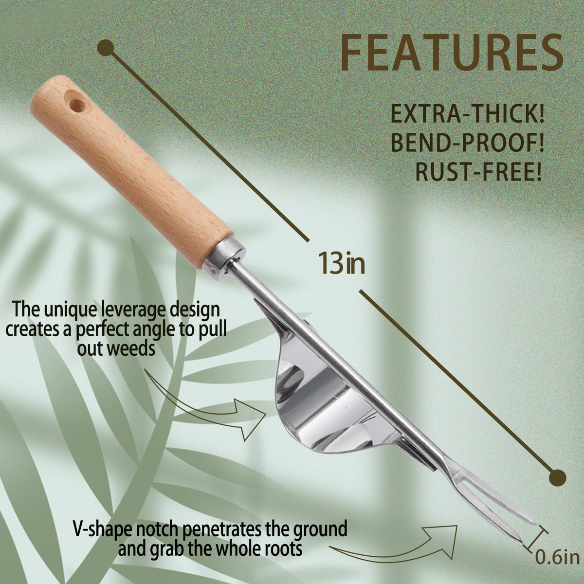 Theuzi paving brick moss removal tool clears moss from brick walkways