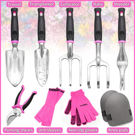 THINKWORK pink pruning shears for precise trimming