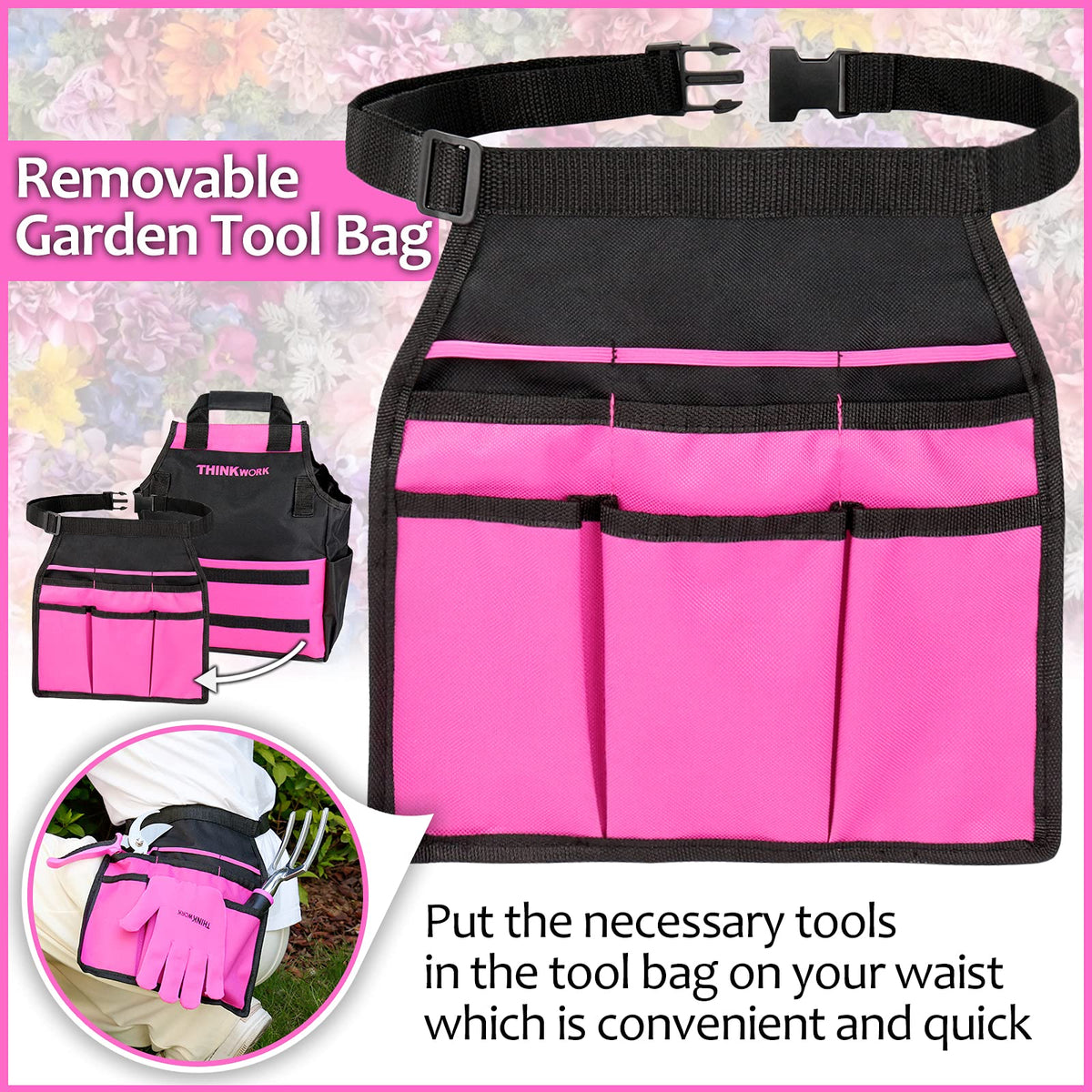 THINKWORK pink spatula for precise planting and transplanting