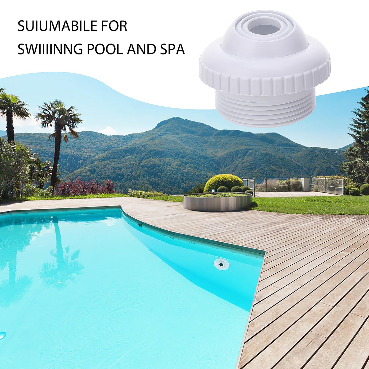Easy installation view showing screw-on replacement for pool returns