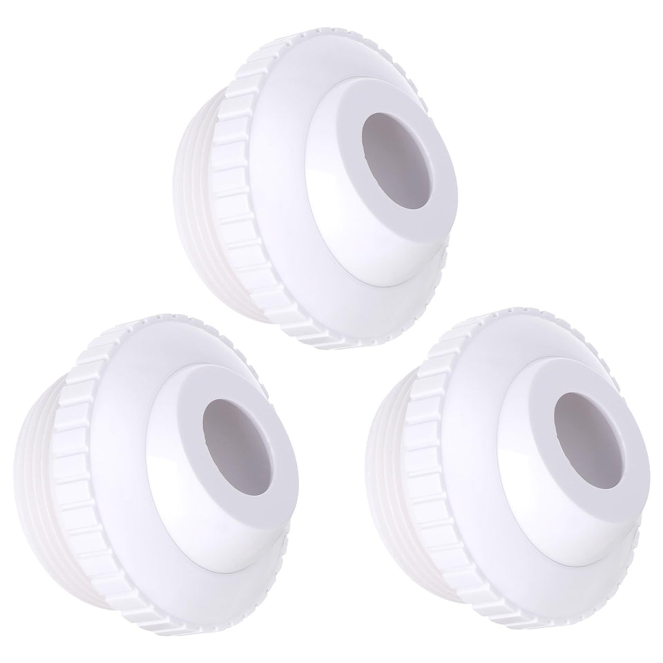 Thinp pool jet nozzle 3-piece set for versatile water return.