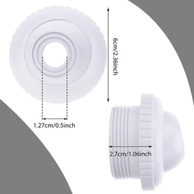 Two-pack packaging display for Thinp pool return nozzles