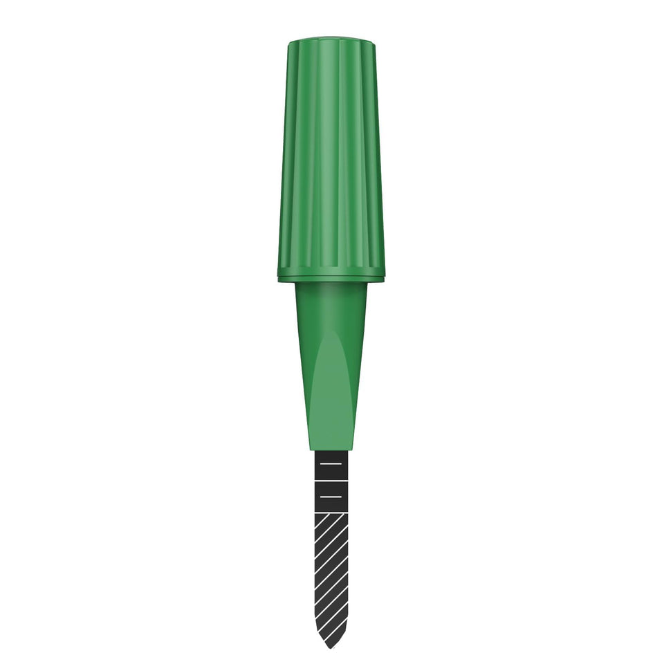 ThirdReality Gen2 sensor in garden soil provides capacitive moisture readings for irrigation decisions