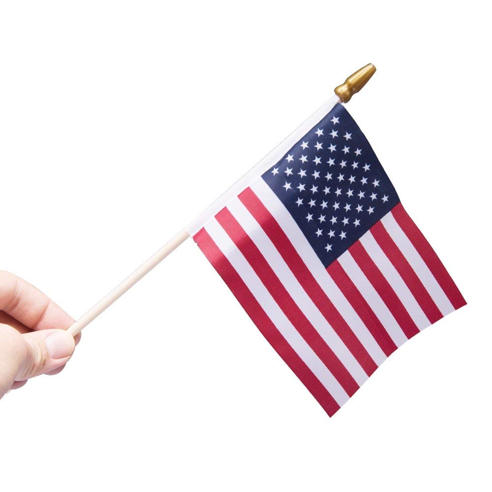 Thirty seven DAYS patriotic giveaways with 5x8 flags.