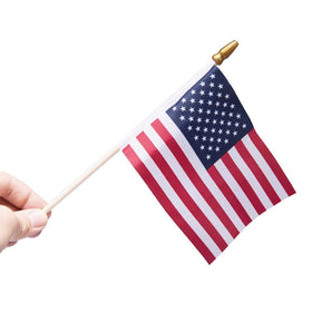 Thirty seven DAYS patriotic giveaways with 5x8 flags.