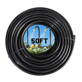 Thiswing 50ft drip tubing with 8mm outer and 6mm inner diameter for steady water delivery.