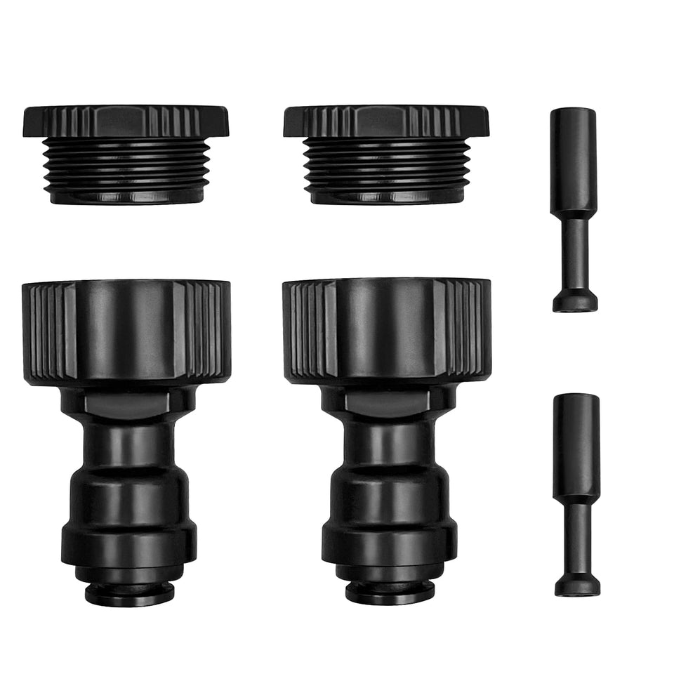 Thiswing garden hose quick-connect assembly for easy setup and secure fit.