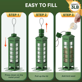 THKFUL gift-ready squirrel-proof feeder for bird lovers and families