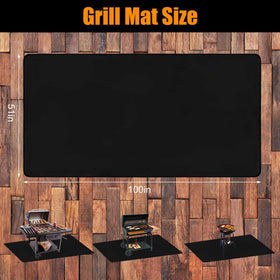 THMINS grill mat waterproof-oilproof-surface makes cleanup quick after cooking.