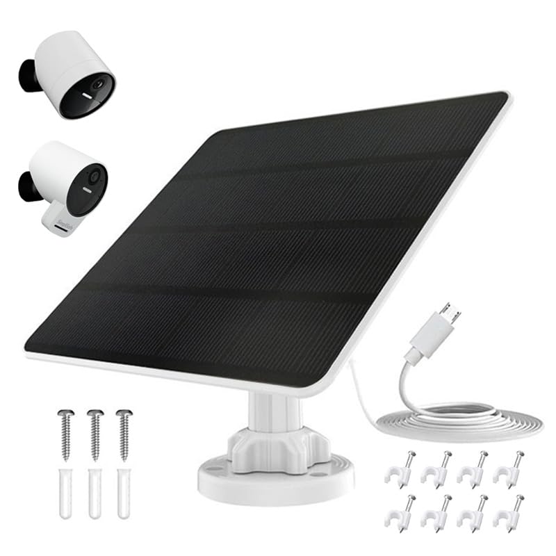Thnluch solar panel for Simplisafe outdoor cam setup ensures continuous power.