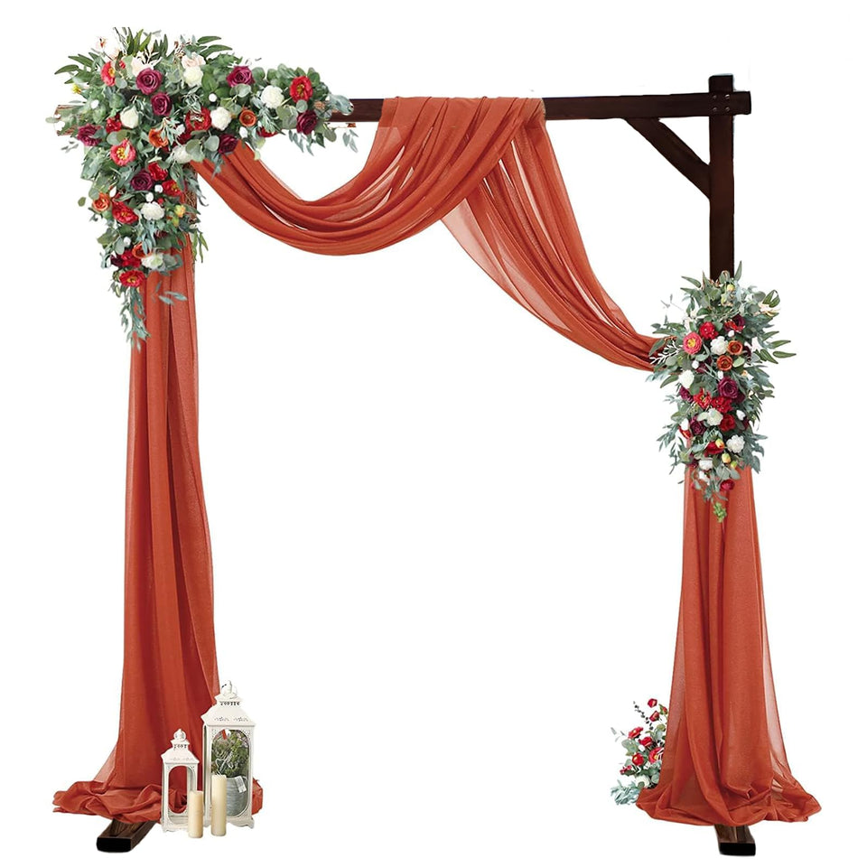 THORISE 7.3ft wooden arch square stand, ideal ceremony backdrop outdoors