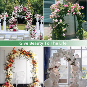 Thorise classic metal arch blends with landscape for memorable garden moments.