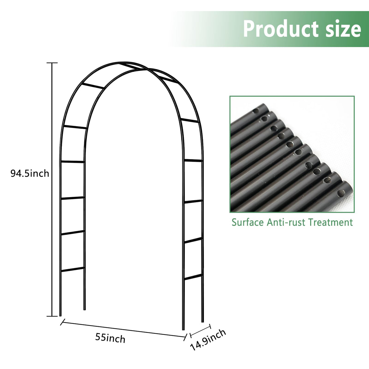 Thorise climbing-plant arch supports vines and roses for lush garden growth.