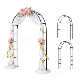 Thorise metal pergola arbor garden arch highlights durable iron construction for outdoor display.