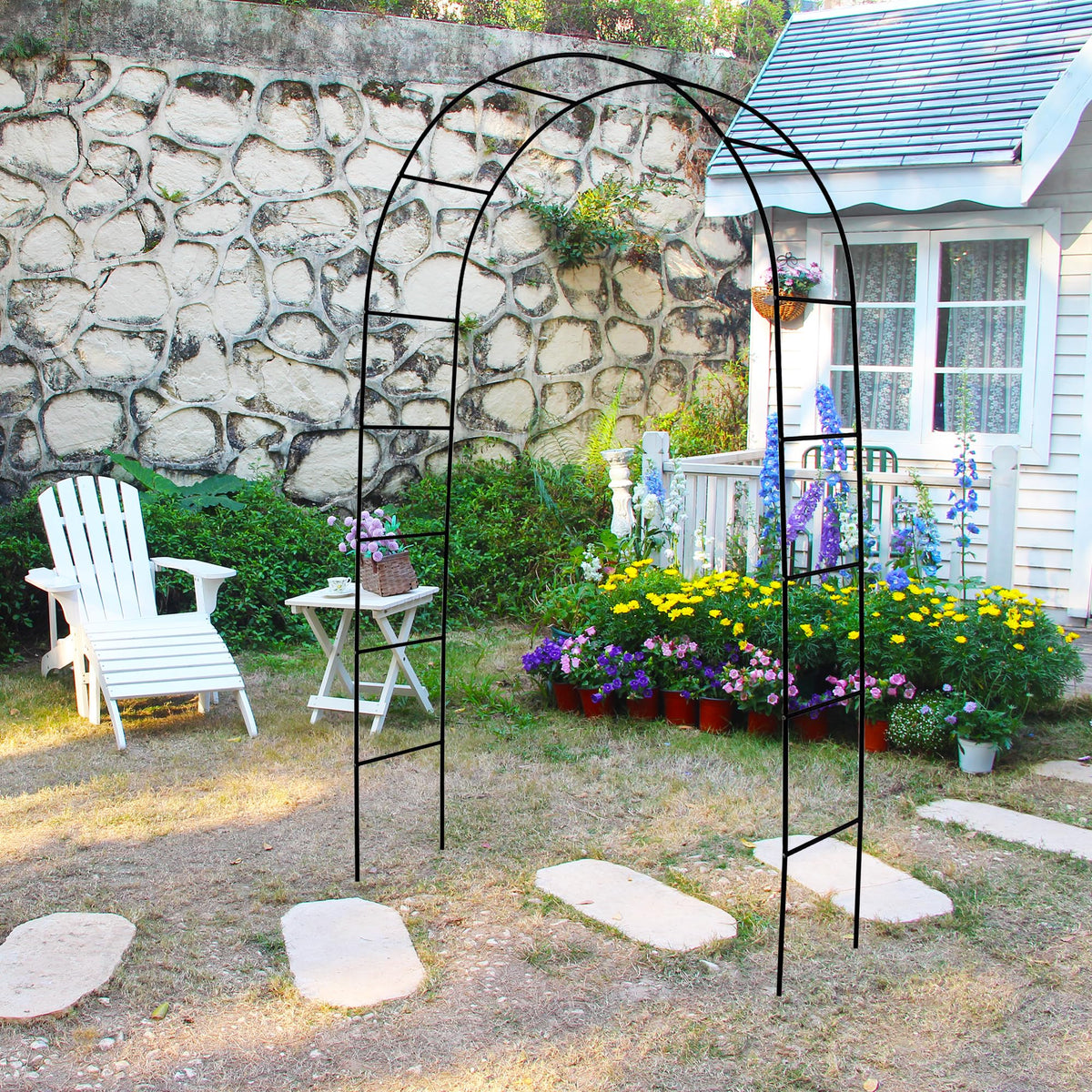 Thorise wedding arch ideal for outdoor ceremonies and photo backdrops.