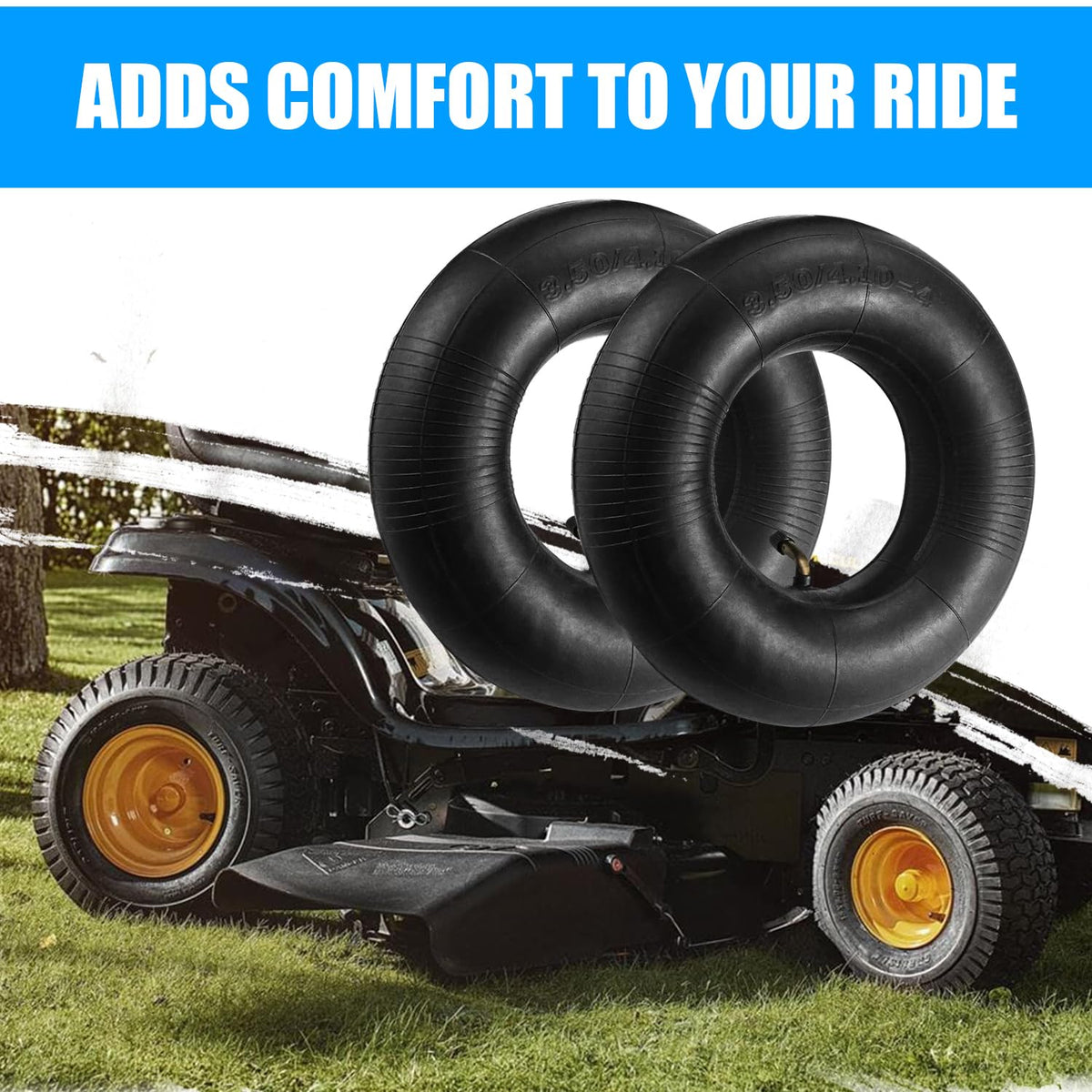 Thouyadyeh inner tube suitable for lawn mowers, wheelbarrows, and dollies.