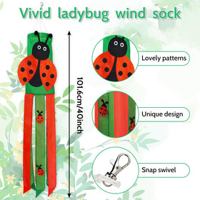 THQZLH outdoor windsock showcases durable polyester fabric standing up to sun and weather.