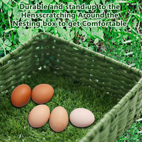 Three Oranges cut-to-size nesting pads fit various coop layouts and sizes.