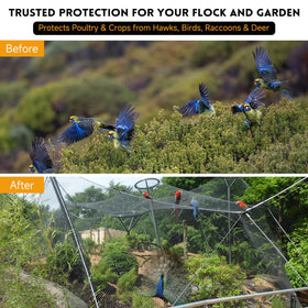 Threekia wildlife-friendly netting keeps garden visitors at bay.