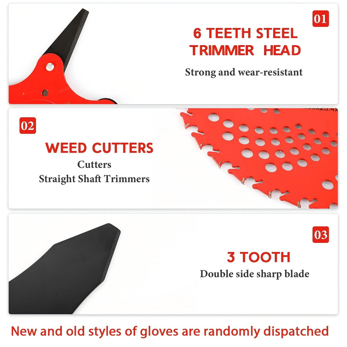 Threlaco pair of gloves included for hand protection during trimming tasks.