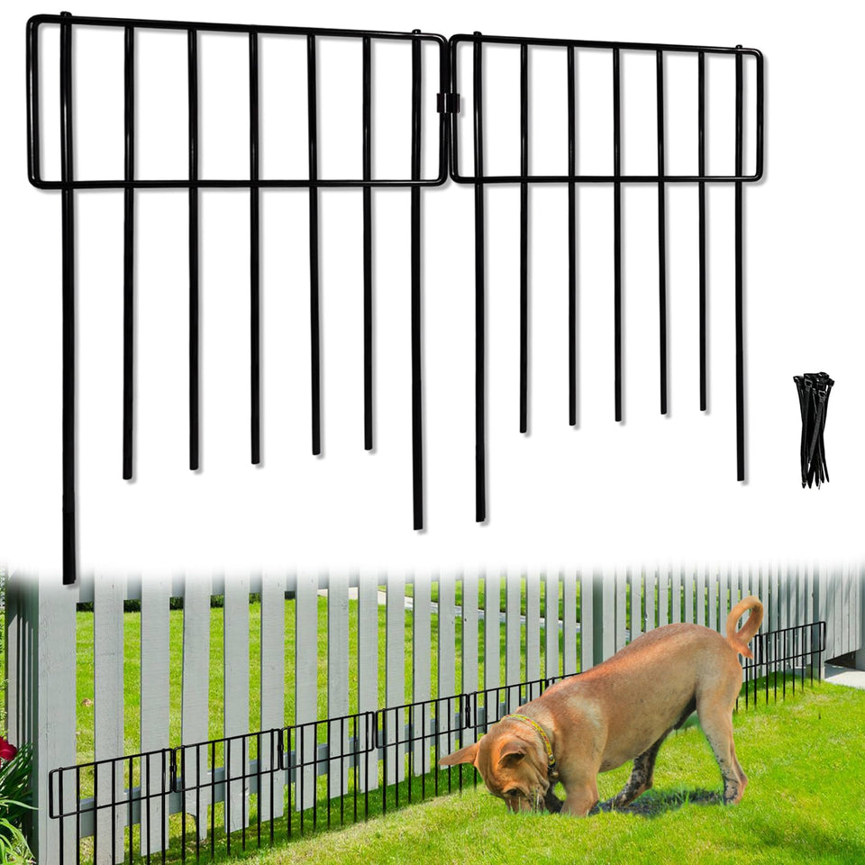 Thrivinest animal barrier fence 26-pack no-dig panel for secure yard borders