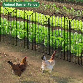Thrivinest animal barrier fence adds elegant detail while deterring rabbits and dogs.