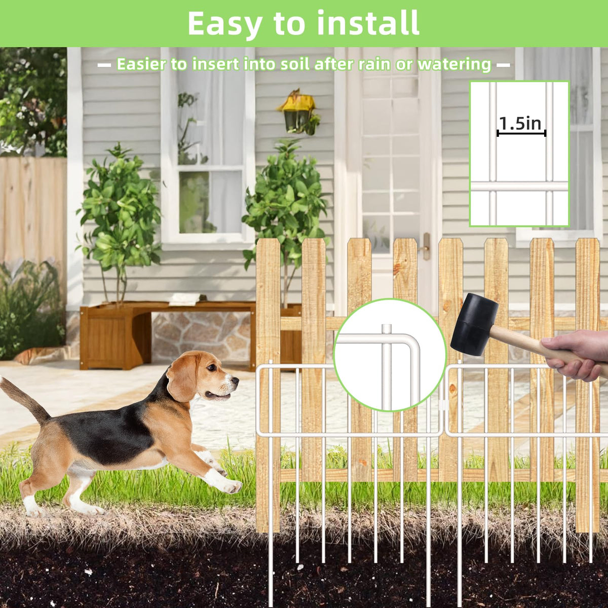 Thrivinest decorative garden border adds charm while protecting beds