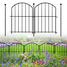 Thrivinest decorative garden fence arch panel highlights curved border design for elegant edging and defined plant zones.