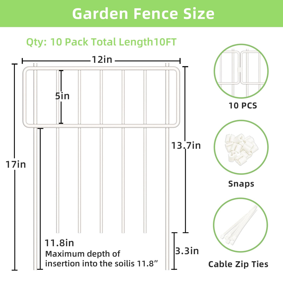 Thrivinest easy-install fence with no-dig design makes setup quick