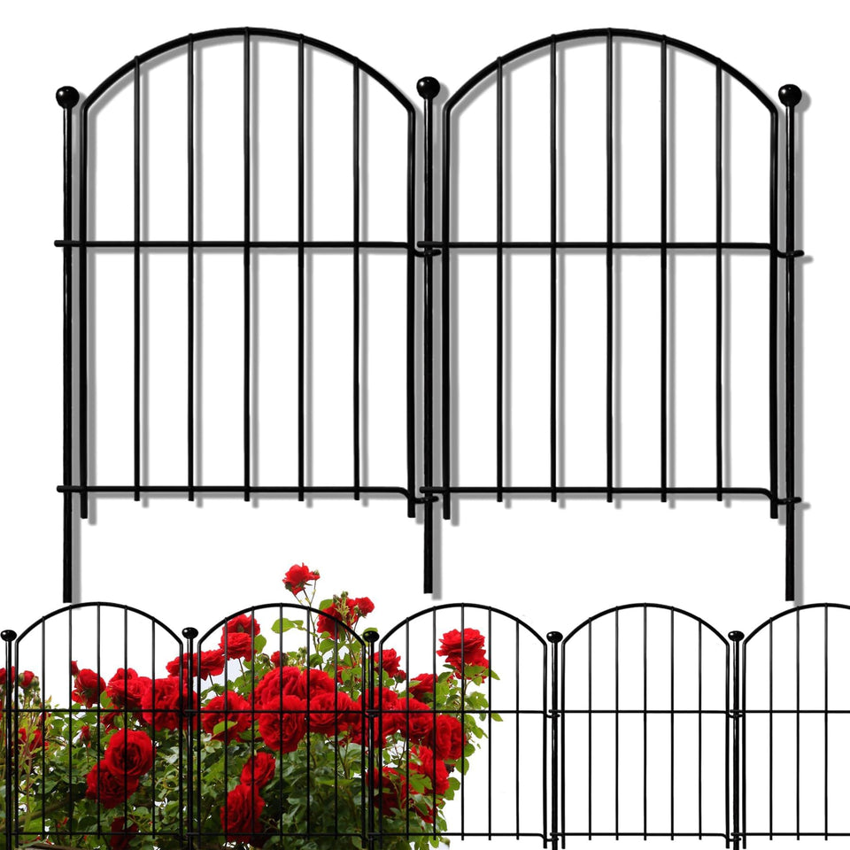 Thrivinest arch decorative garden fence with rustproof coating for elegant edging