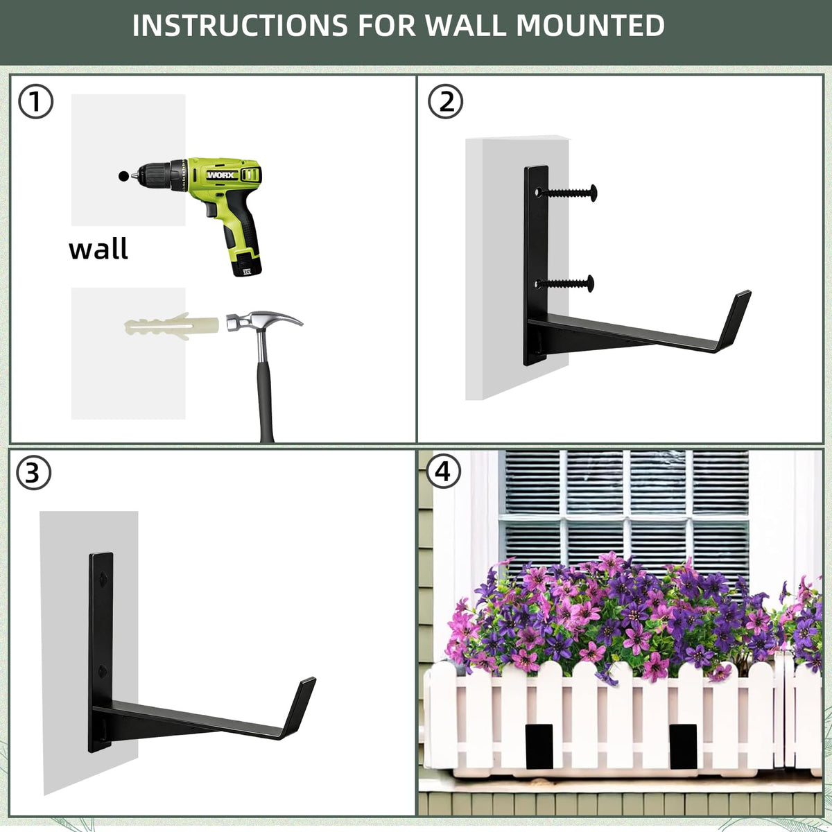 Thrivinest hardware included for quick, hassle-free mounting.