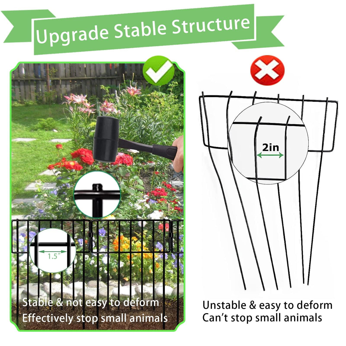 Thrivinest welded-wire construction delivers strong, long-lasting outdoor performance.