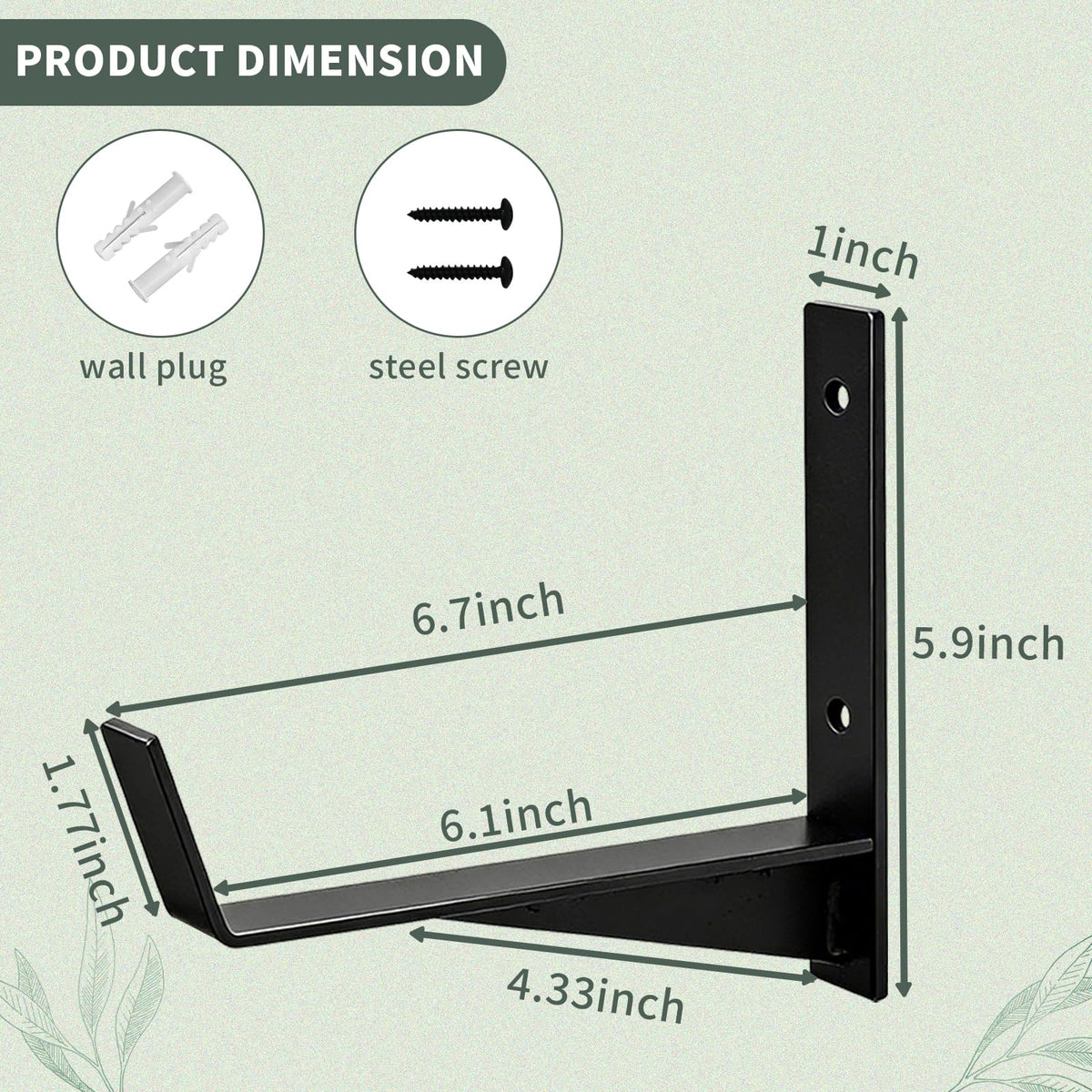 Thrivinest window box bracket demonstrating load capacity in solid metal.