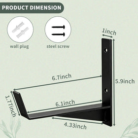 Thrivinest window box bracket demonstrating load capacity in solid metal.